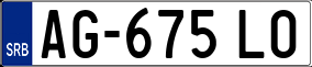 Trailer License Plate